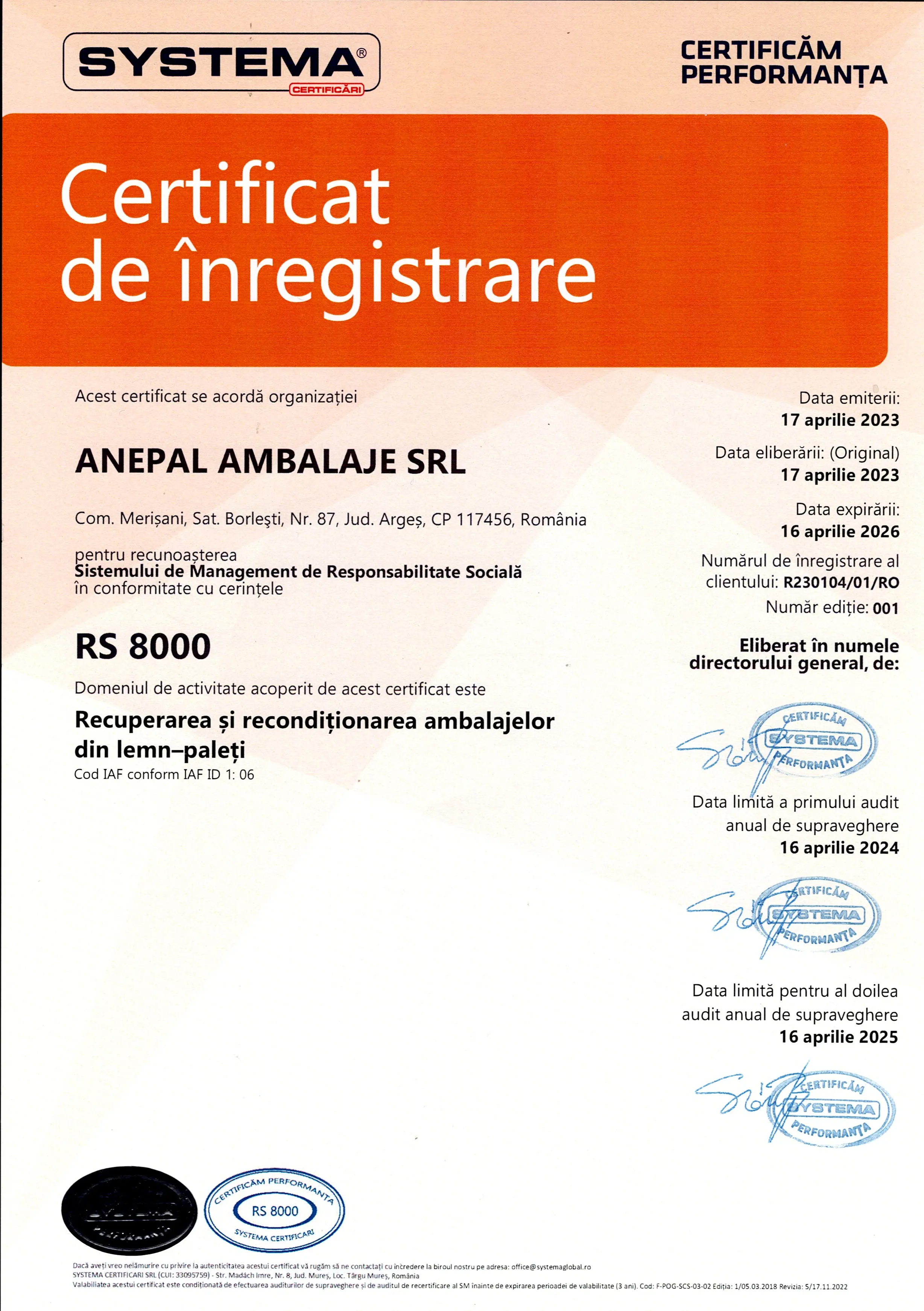 Certificare ISO 8000